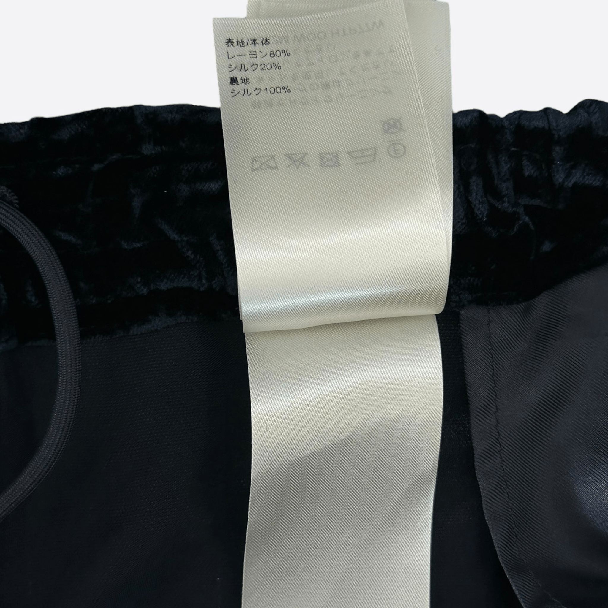 Louis Vuitton Navy Velvet Flared Track Pants - Morely TrendsLouis Vuitton Type here:)