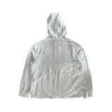 Prada White & Black Towel Logo Zip Up Hoodie - Morely TrendsPrada Type here:)
