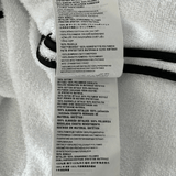 Prada White & Black Towel Logo Zip Up Hoodie - Morely TrendsPrada Type here:)