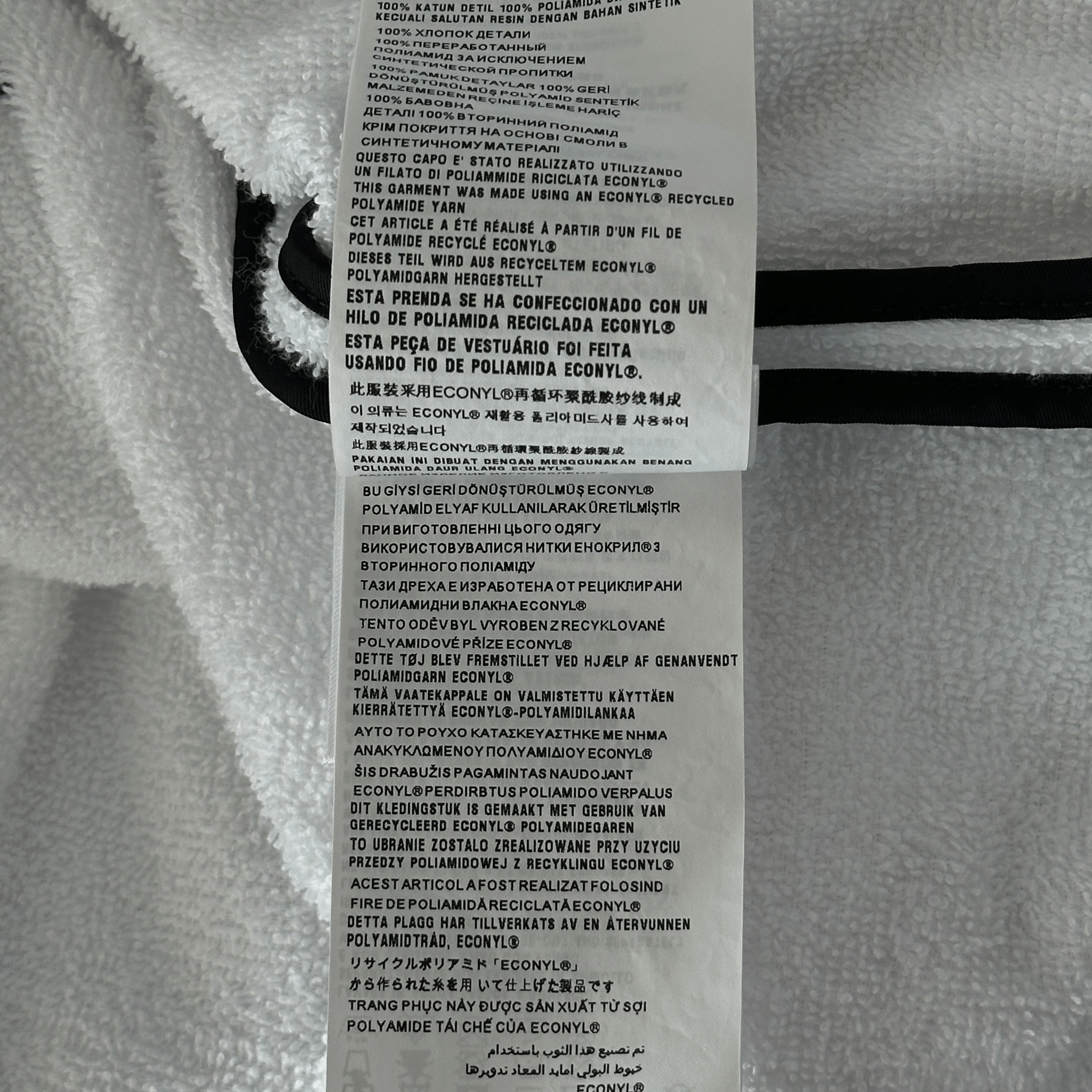 Prada White & Black Towel Logo Zip Up Hoodie - Morely TrendsPrada Type here:)