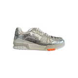 Louis Vuitton Silver & Orange Trainers - Morely TrendsLouis Vuitton Type here:)