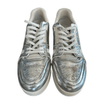 Louis Vuitton Silver & Orange Trainers - Morely TrendsLouis Vuitton Type here:)