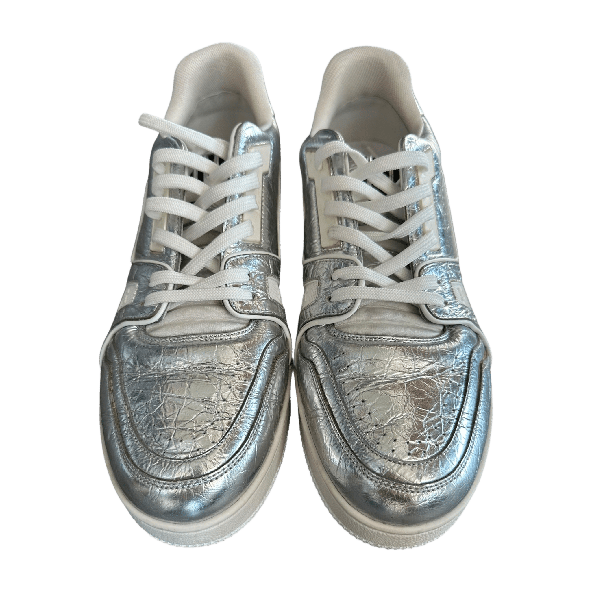 Louis Vuitton Silver & Orange Trainers - Morely TrendsLouis Vuitton Type here:)