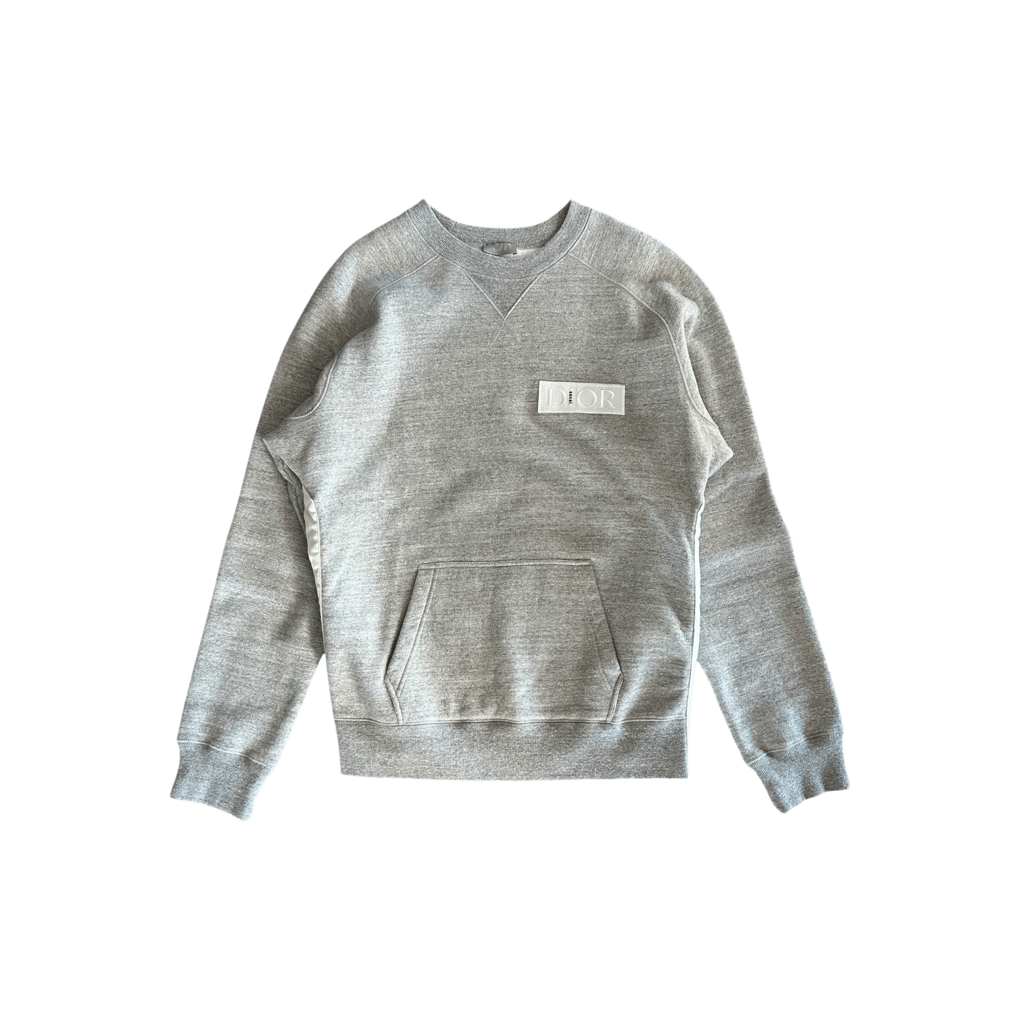 Dior Sacai Grey Embroidered Patch Sweater - Morely TrendsDior Type here:)