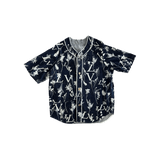 Louis Vuitton Navy & White Leaf Baseball Jersey - Morely TrendsLouis Vuitton Type here:)