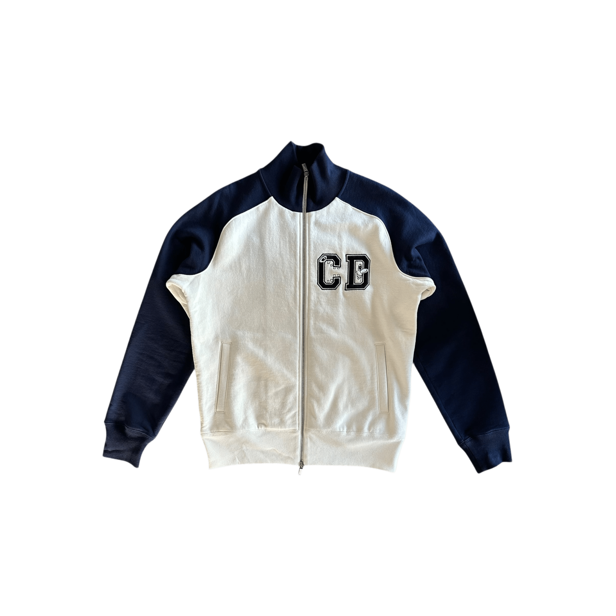 Dior Kenny Scharf Navy & White Embroidered Logo Track Jacket - Morely TrendsDior Type here:)