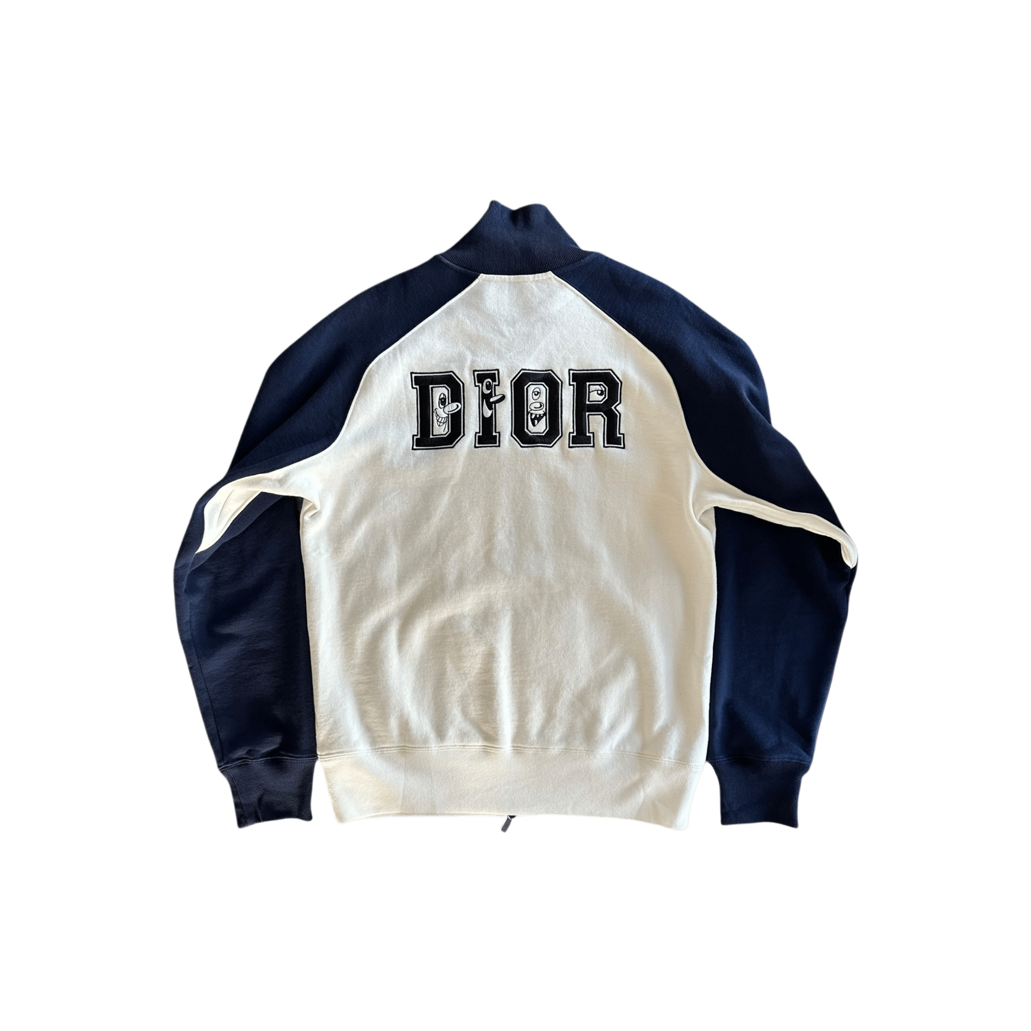 Dior Kenny Scharf Navy & White Embroidered Logo Track Jacket - Morely TrendsDior Type here:)