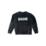 Dior Daniel Arsham Black & Blue Logo Sweater - Morely TrendsDior Type here:)
