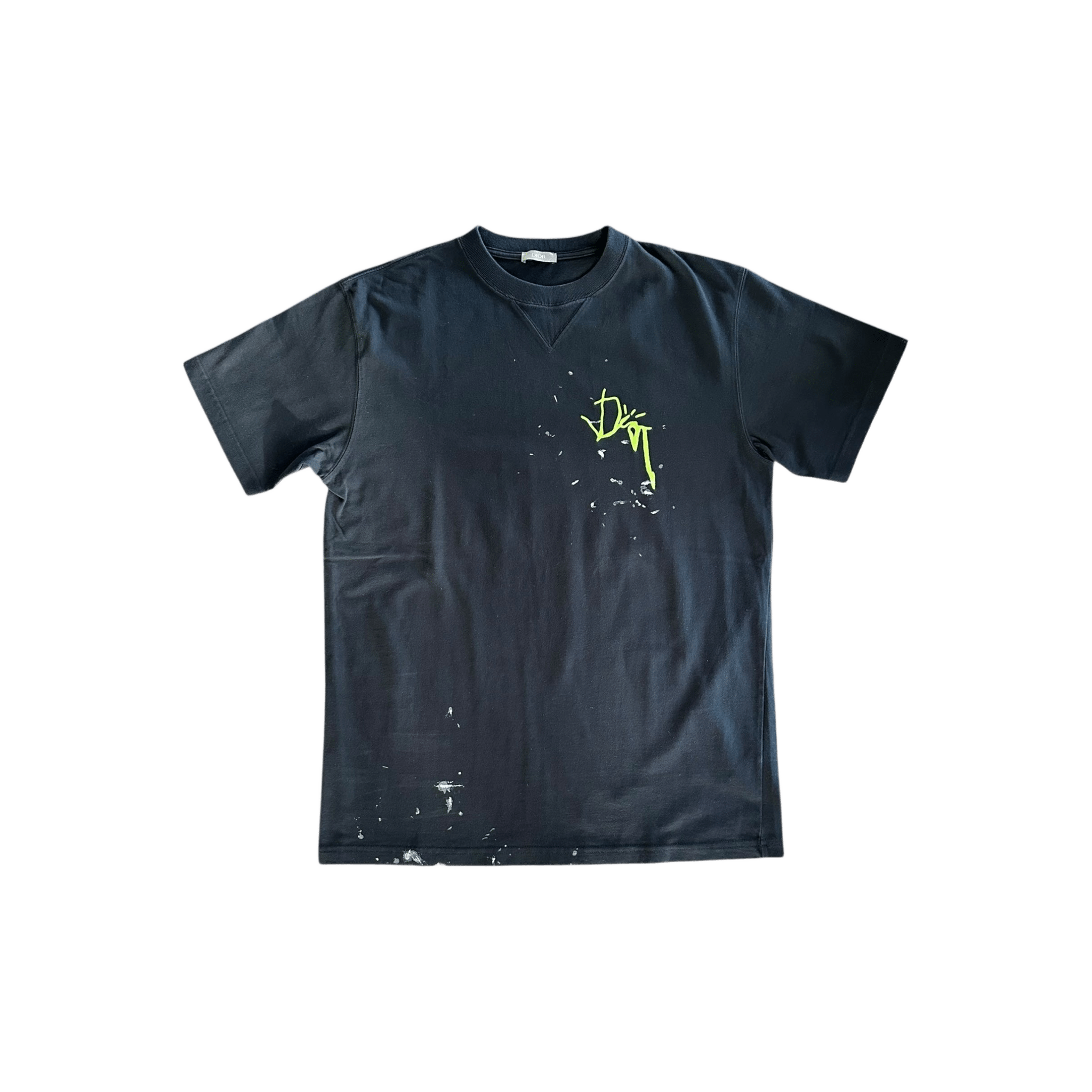 Dior Cactus Jack Black & Green Embroidered Logo T-Shirt - Morely TrendsDior Type here:)