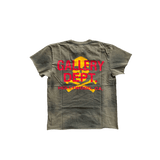 Gallery Dept Faded Black Distressed Bones T-Shirt - Morely TrendsGallery Dept Type here:)