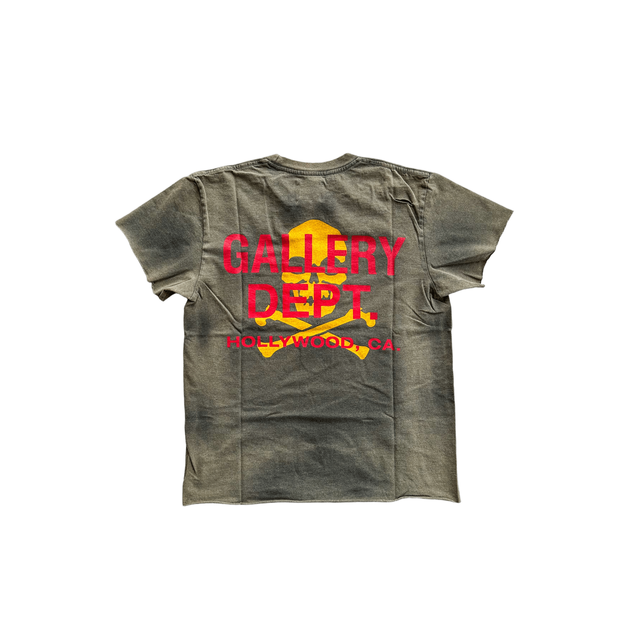 Gallery Dept Faded Black Distressed Bones T-Shirt - Morely TrendsGallery Dept Type here:)