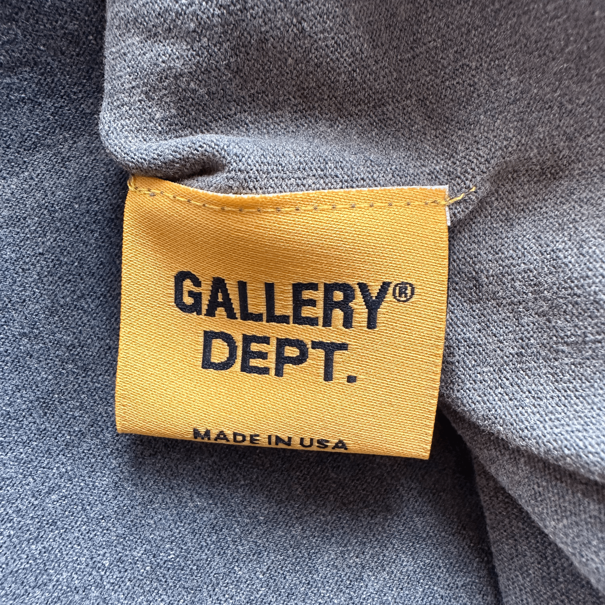 Gallery Dept Faded Black Distressed Bones T-Shirt - Morely TrendsGallery Dept Type here:)