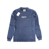 Gallery Dept Navy & White Logo Longsleeve T-Shirt - Morely TrendsGallery Dept Type here:)