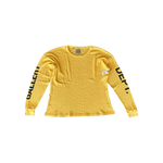 Gallery Dept Yellow & Black Logo Thermal Longsleeve T-Shirt - Morely TrendsGallery Dept Type here:)