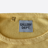 Gallery Dept Yellow & Black Logo Thermal Longsleeve T-Shirt - Morely TrendsGallery Dept Type here:)