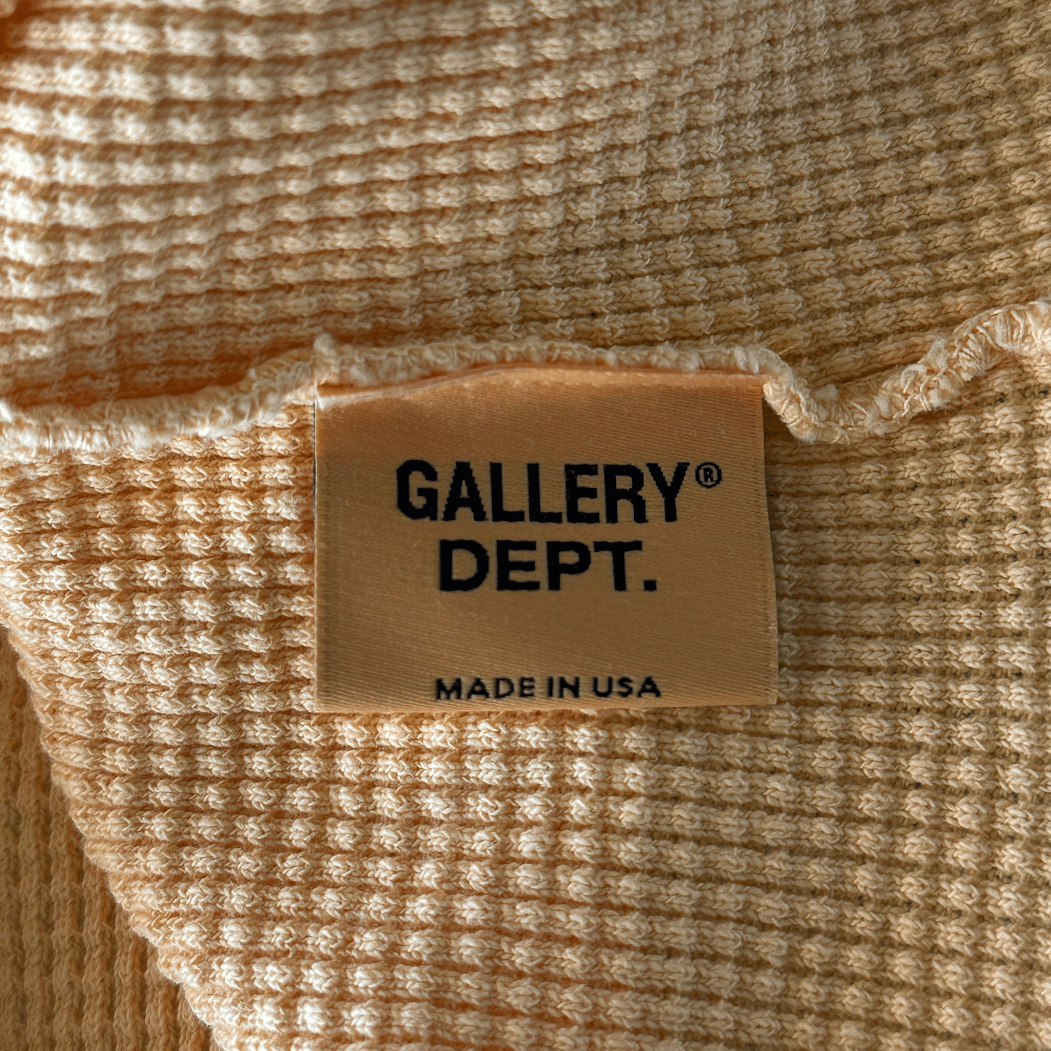 Gallery Dept Yellow & Black Logo Thermal Longsleeve T-Shirt - Morely TrendsGallery Dept Type here:)