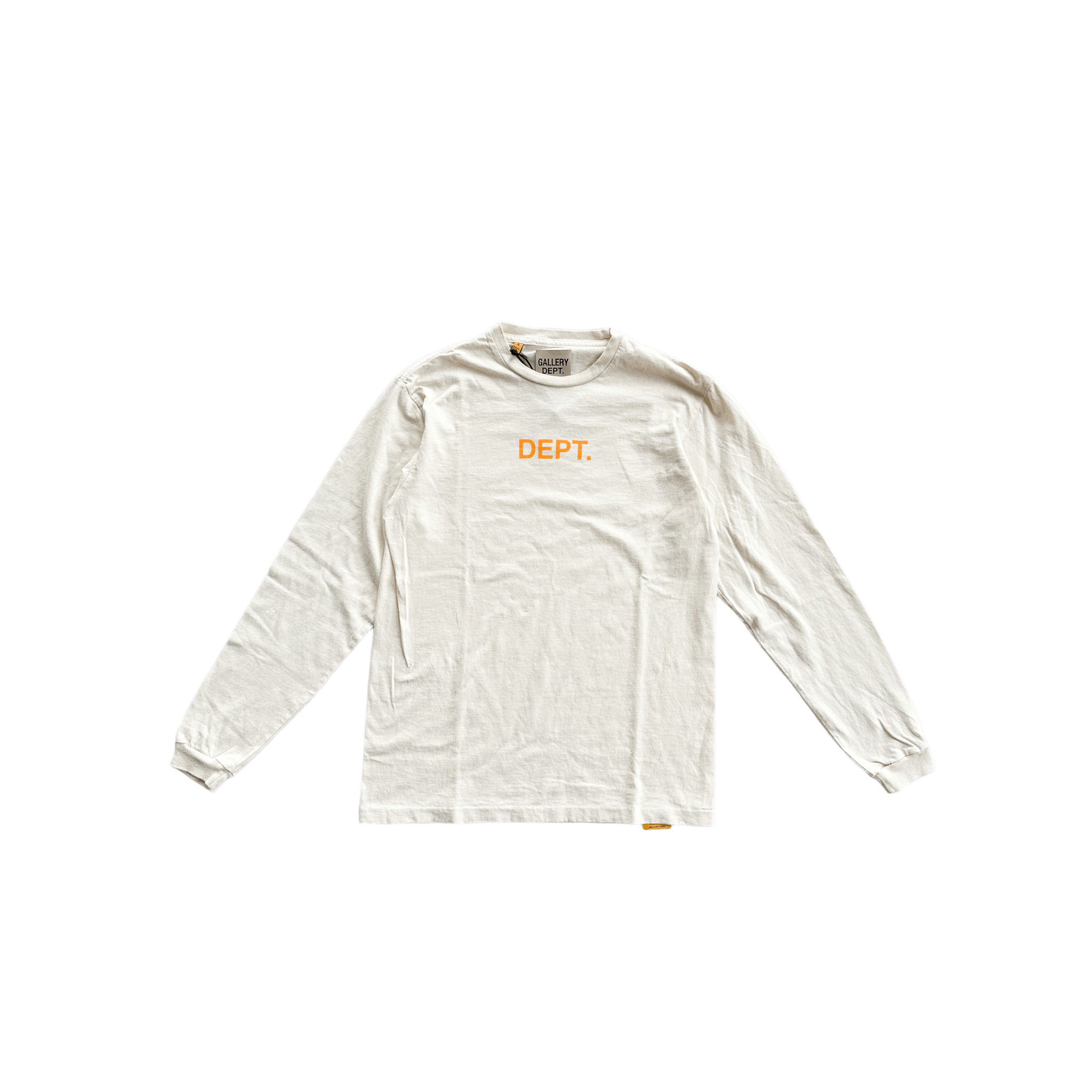 Gallery Dept Cream & Yellow Logo Longsleeve T-Shirt - Morely TrendsGallery Dept Type here:)