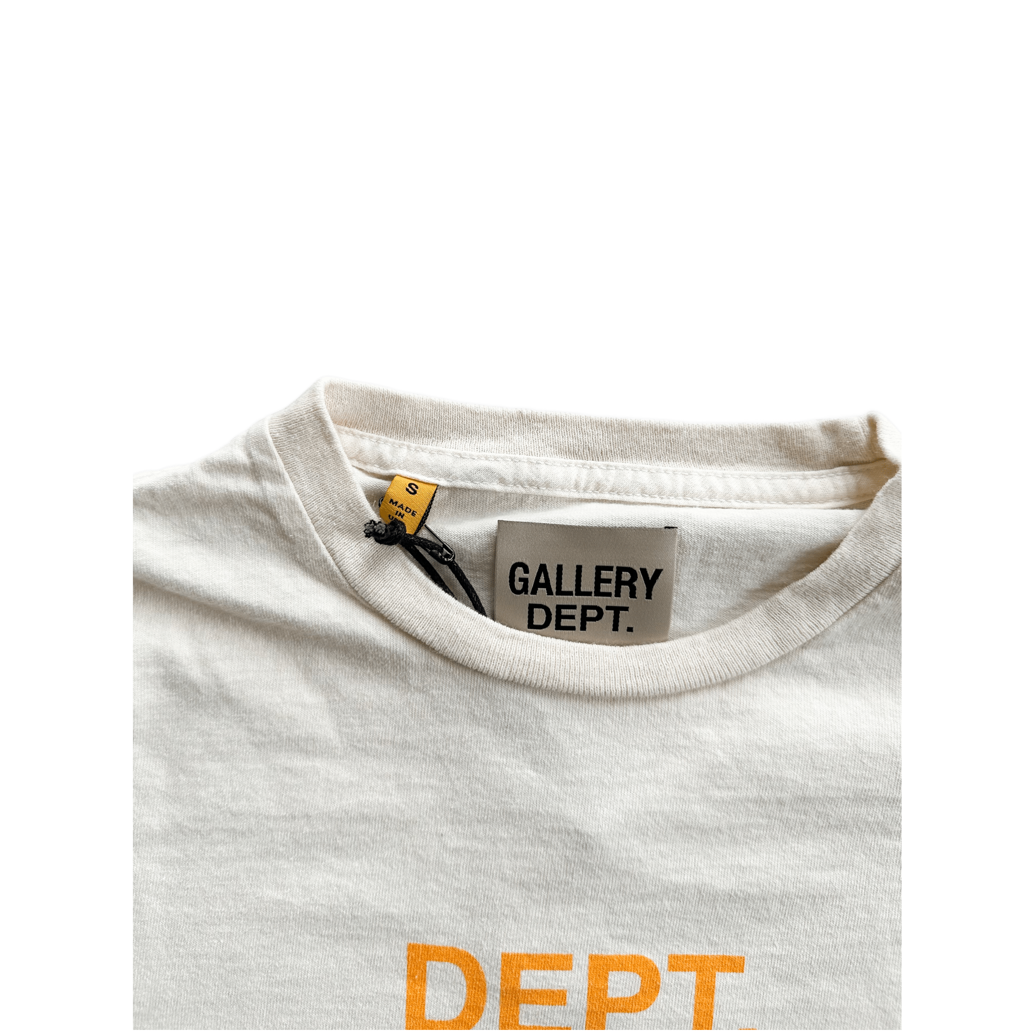 Gallery Dept Cream & Yellow Logo Longsleeve T-Shirt - Morely TrendsGallery Dept Type here:)