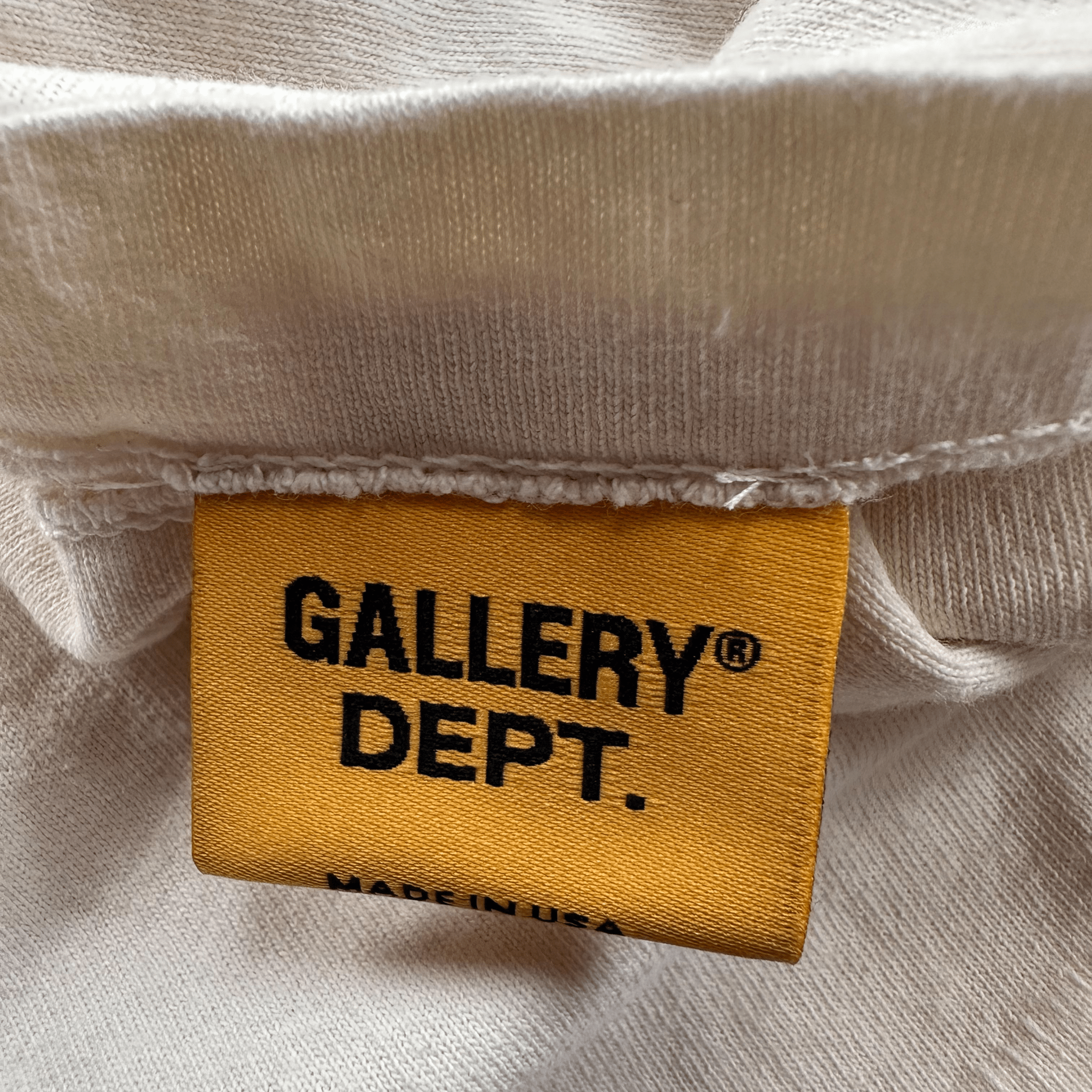 Gallery Dept Cream & Yellow Logo Longsleeve T-Shirt - Morely TrendsGallery Dept Type here:)