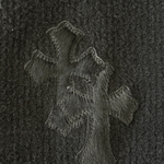 Chrome Hearts Black Ponyhair Cross Patch Knitted Hoodie - Morely TrendsChrome Hearts Type here:)