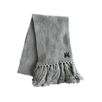 Amiri Grey & Black Wool Knit MA Logo Scarf - Morely TrendsAmiri Type here:)