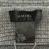 Amiri Grey & Black Wool Knit MA Logo Scarf - Morely TrendsAmiri Type here:)