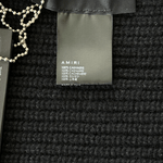Amiri Black & White Wool Knit MA Logo Scarf - Morely TrendsAmiri Type here:)