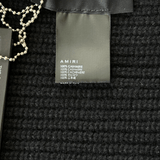 Amiri Black & White Wool Knit MA Logo Scarf - Morely TrendsAmiri Type here:)