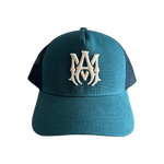 Amiri Blue & White MA Logo Kids Trucker Hat - Morely TrendsAmiri Type here:)