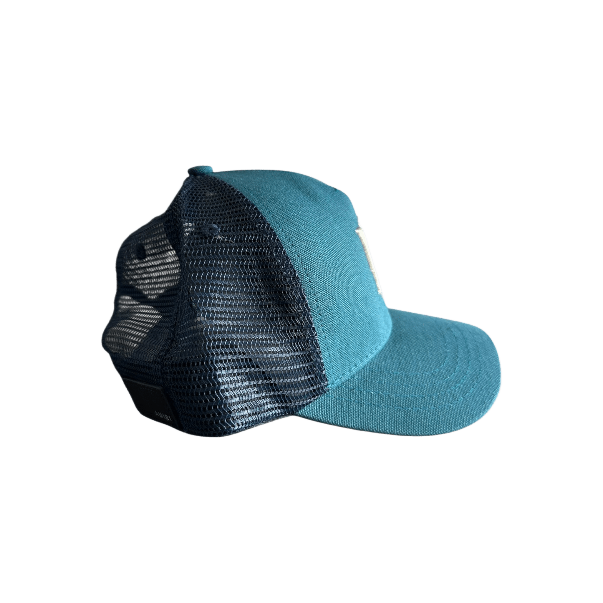 Amiri Blue & White MA Logo Kids Trucker Hat - Morely TrendsAmiri Type here:)