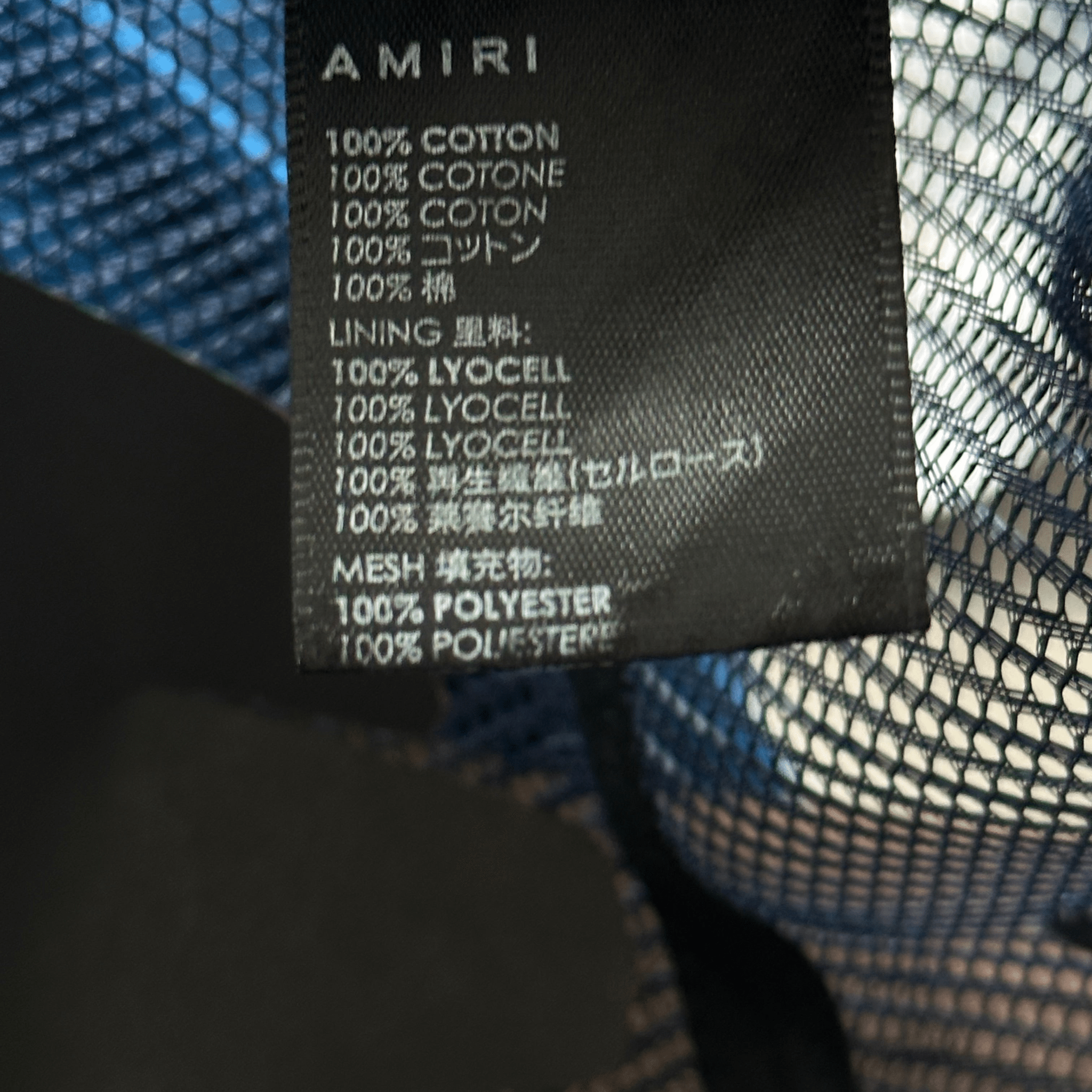 Amiri Blue & White MA Logo Kids Trucker Hat - Morely TrendsAmiri Type here:)