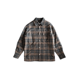 Amiri Brown Plaid MA Logo Padded Overshirt - Morely TrendsAmiri Type here:)