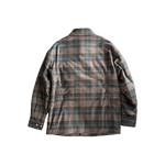 Amiri Brown Plaid MA Logo Padded Overshirt - Morely TrendsAmiri Type here:)