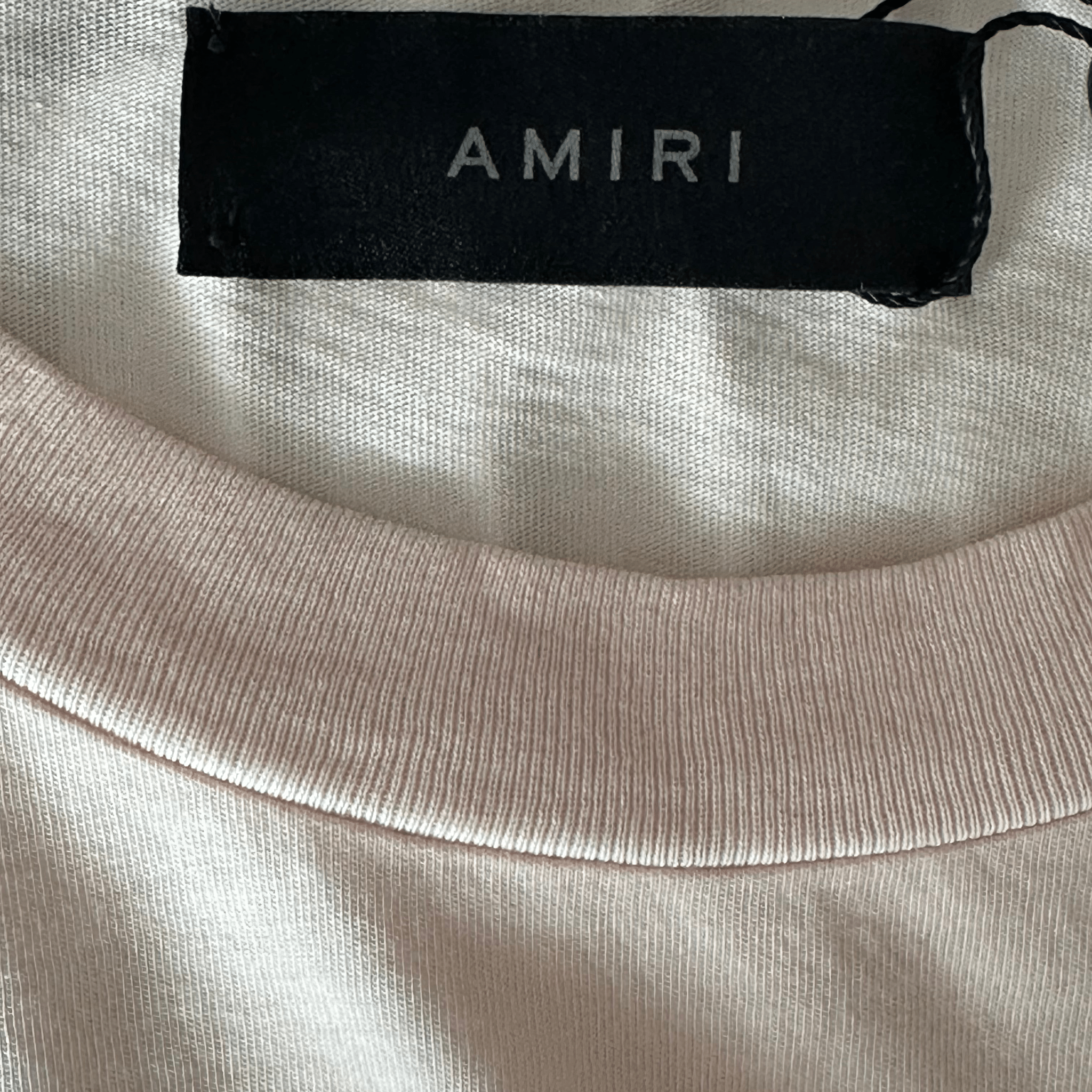 Amiri Cream MA Logo Shotgun T-Shirt - Morely TrendsAmiri Type here:)