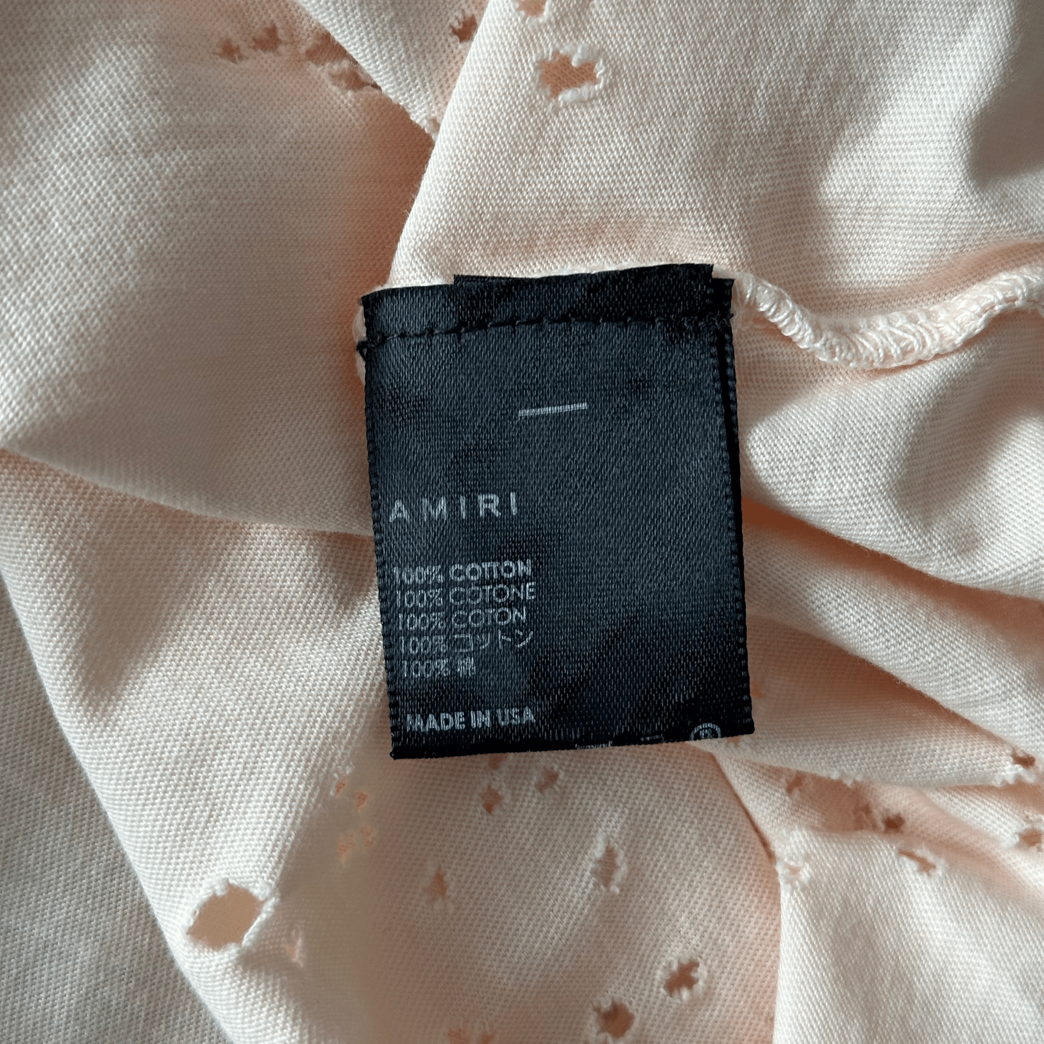 Amiri Cream MA Logo Shotgun T-Shirt - Morely TrendsAmiri Type here:)