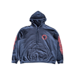 Chrome Hearts Navy & Red Horseshoe Logo Hoodie - Morely TrendsChrome Hearts Type here:)