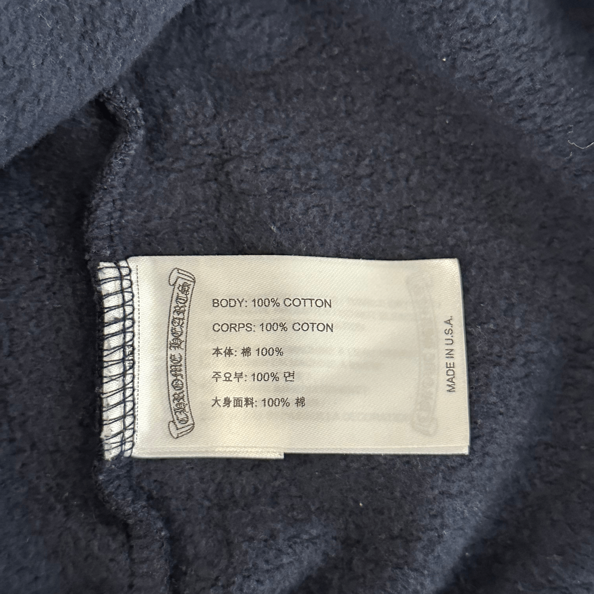 Chrome Hearts Navy & Red Horseshoe Logo Hoodie - Morely TrendsChrome Hearts Type here:)