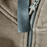 Chrome Hearts Brown & White Embroidered Logo Quarter Zip Sweater - Morely TrendsChrome Hearts Type here:)