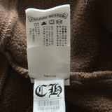 Chrome Hearts Brown & White Embroidered Logo Quarter Zip Sweater - Morely TrendsChrome Hearts Type here:)