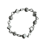 Chrome Hearts Silver & Diamond Dice Bracelet - Morely TrendsChrome Hearts Type here:)