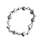 Chrome Hearts Silver & Diamond Dice Bracelet - Morely TrendsChrome Hearts Type here:)