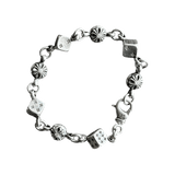 Chrome Hearts Silver & Diamond Dice Bracelet - Morely TrendsChrome Hearts Type here:)