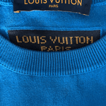 Louis Vuitton Blue & White Everyday Logo Intarsia T-Shirt - Morely TrendsLouis Vuitton Type here:)