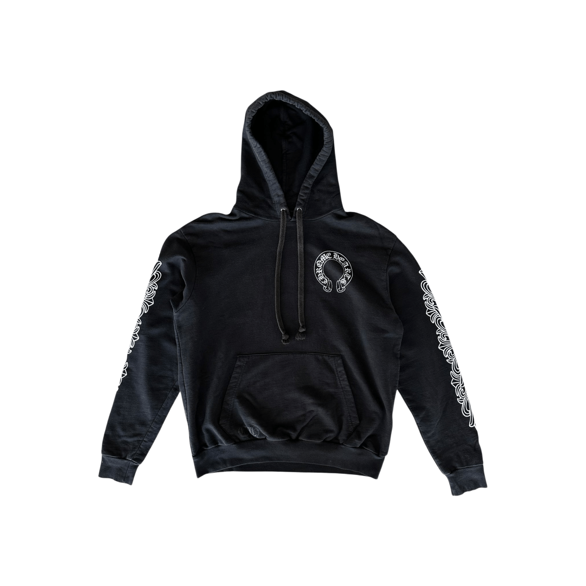 Chrome Hearts Black & White Horseshoe Logo Hoodie - Morely TrendsChrome Hearts Type here:)