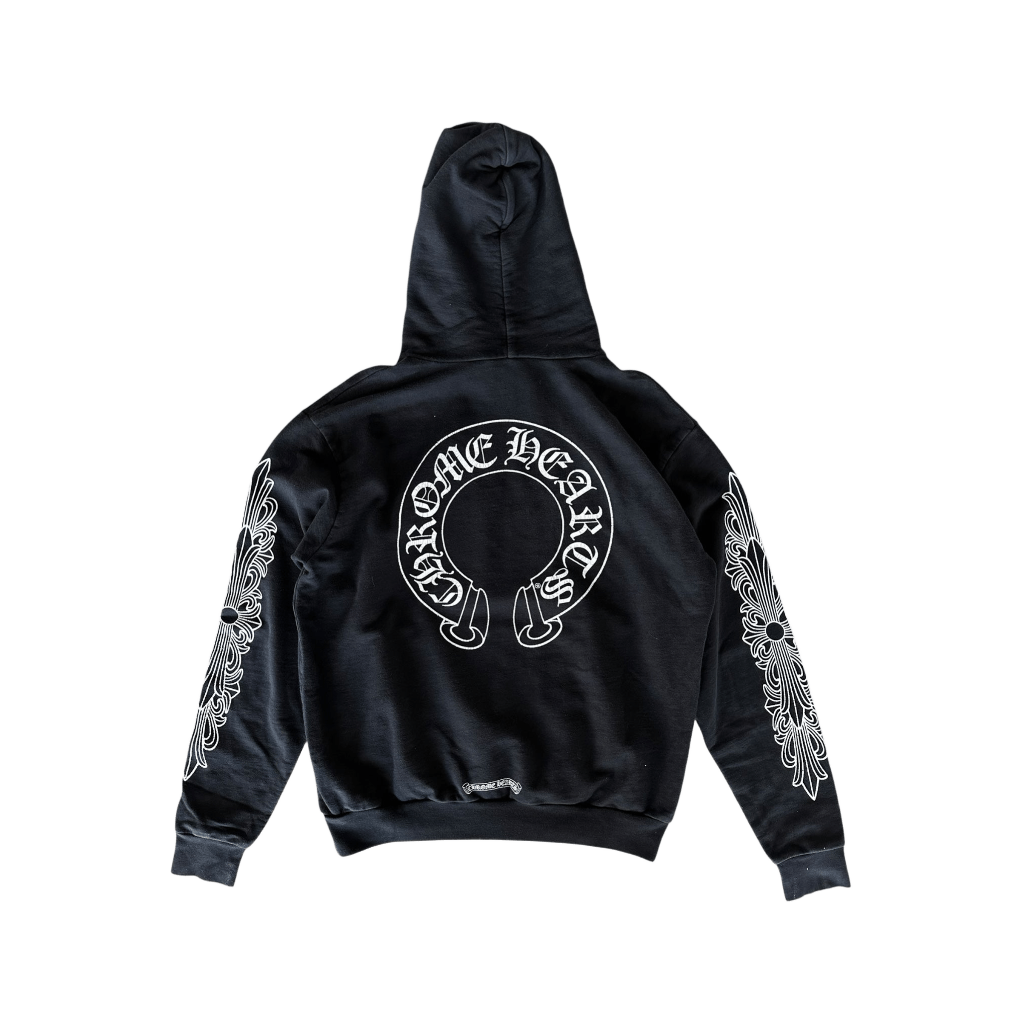 Chrome Hearts Black & White Horseshoe Logo Hoodie - Morely TrendsChrome Hearts Type here:)