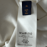 Louis Vuitton White & Grey Pin Logo Embroidered T-Shirt - Morely TrendsLouis Vuitton Type here:)