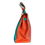 Hermes Blue & Multicolor Togo Retourne Kelly 35 - Morely TrendsHermes Type here:)