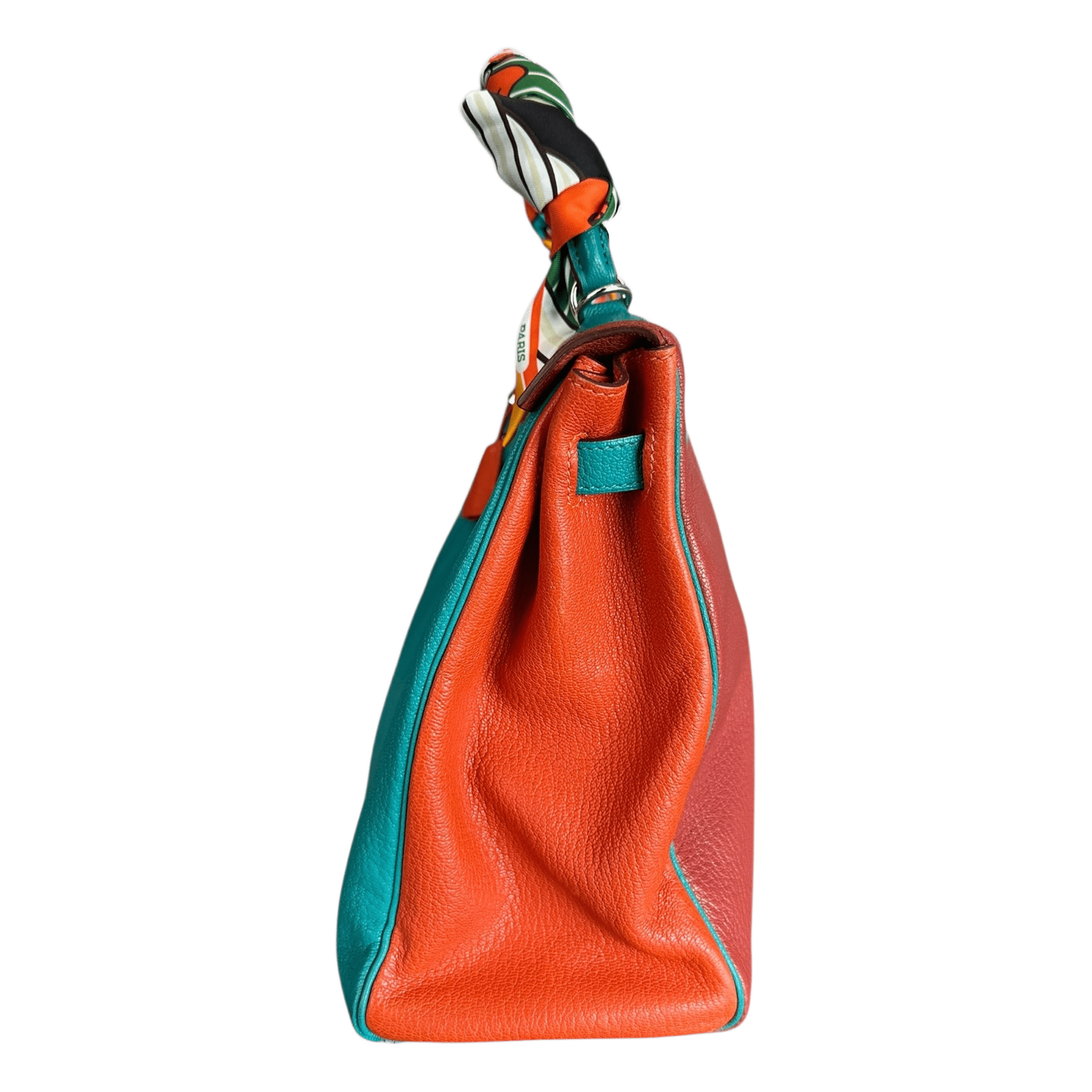 Hermes Blue & Multicolor Togo Retourne Kelly 35 - Morely TrendsHermes Type here:)