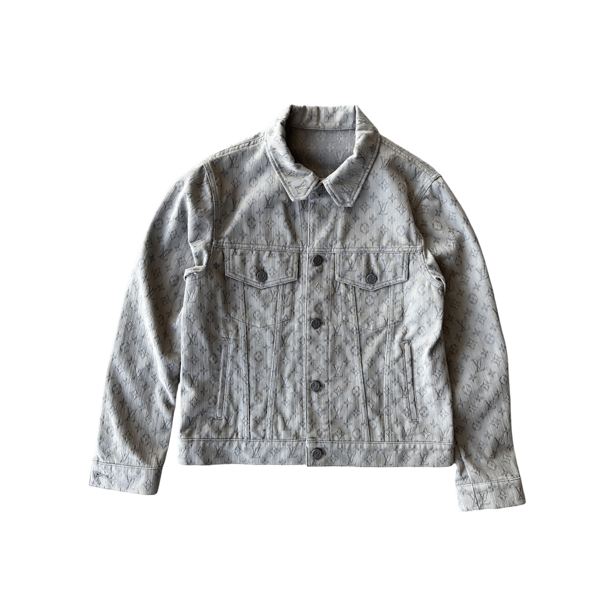 Louis Vuitton Grey Monogram Denim Jacket - Morely TrendsLouis Vuitton Type here:)