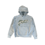 Amiri Faded Blue & White Fliligree Logo Hoodie - Morely TrendsAmiri Type here:)